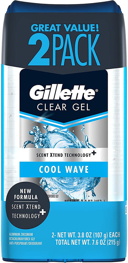 Gillette Anti-perspirant/deodorant Clear Gel (Pack of 6)