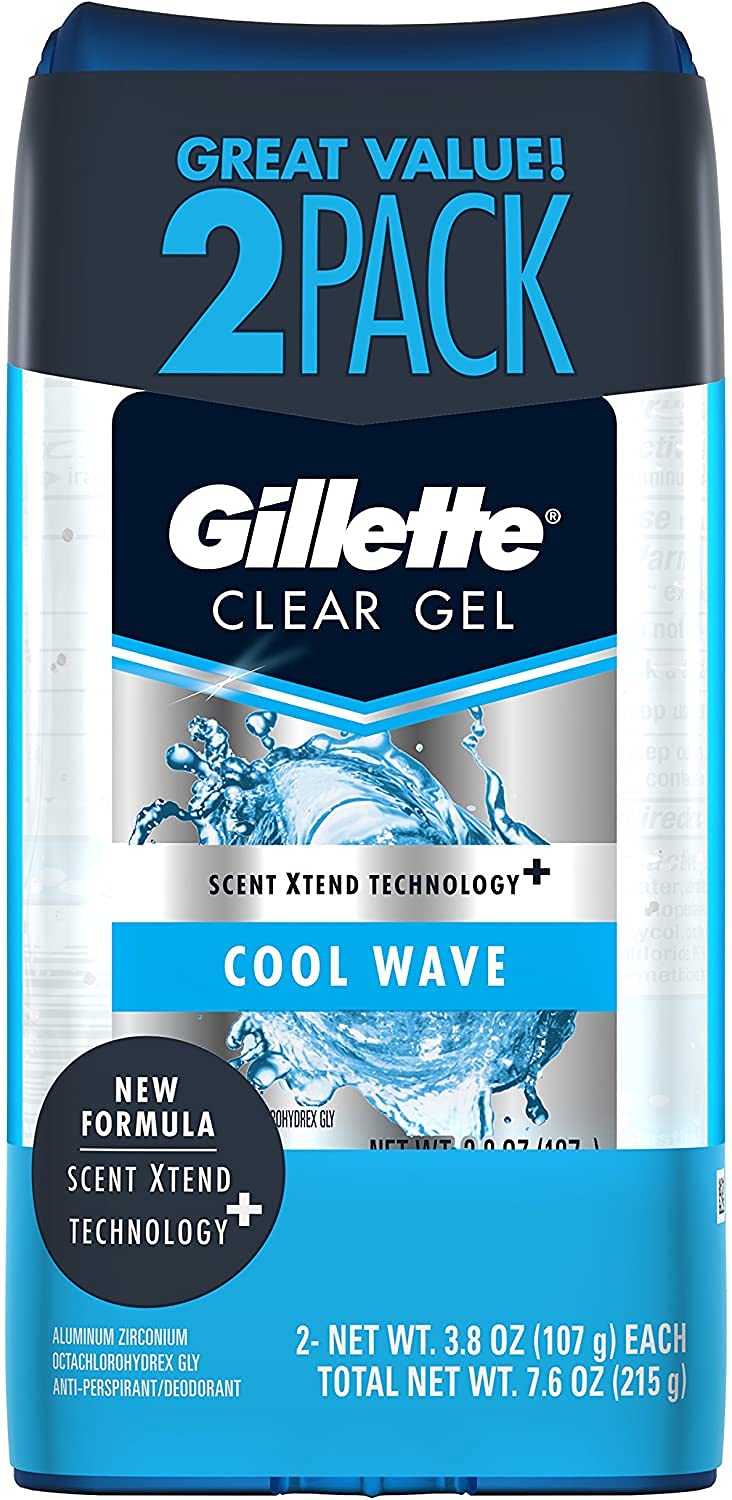 Gillette Anti-perspirant/deodorant Clear Gel (Pack of 6)