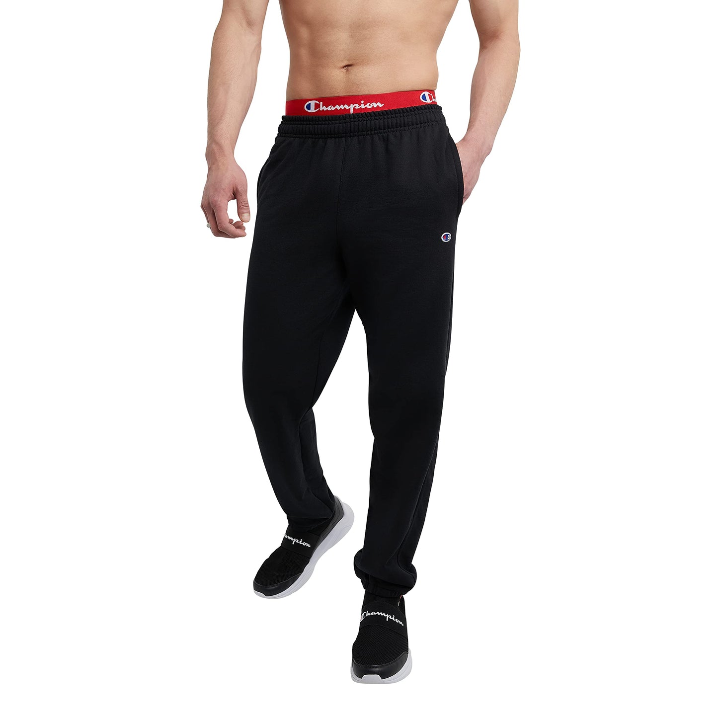 Champion Men's Sweatpants, Powerblend, Relaxed Bottom Pants for Men (Reg. or Big & Tall)