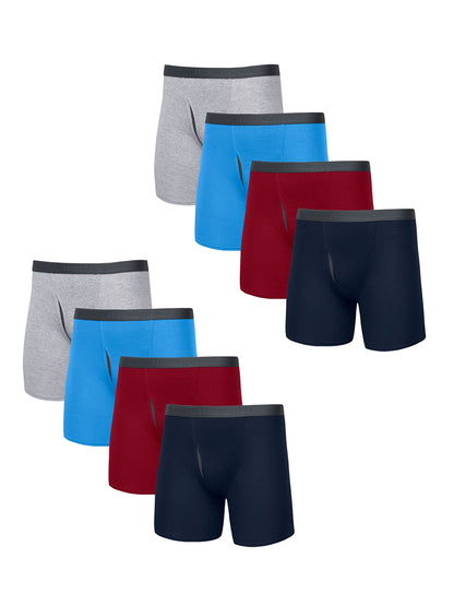 Fruit of the Loom Men's Premium COOLZONE Boxer Briefs, black/Gray (4 Pack), Small