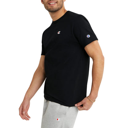 Champion Men's Heritage Tee, Left Chest Script, Oxford Gray-Y06819, X Large