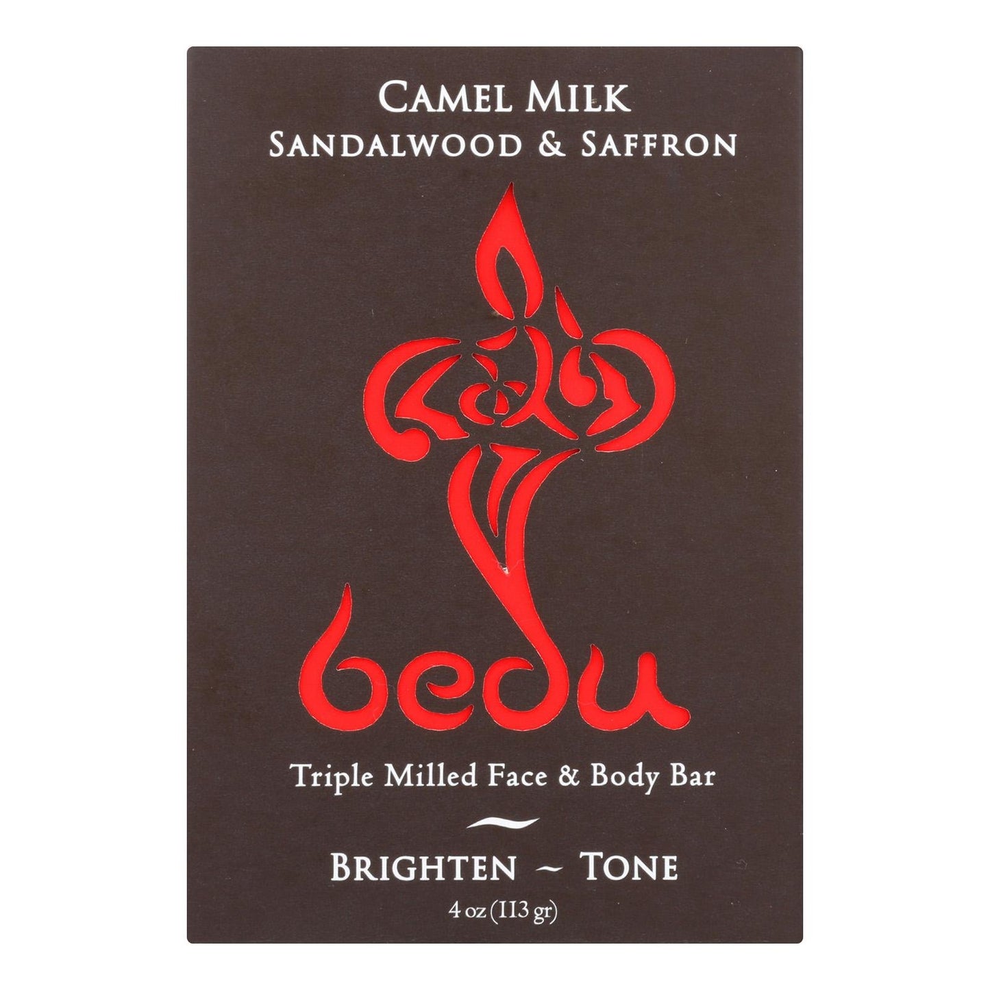 Bedu 6 Piece Face and Body Bar, Sandalwood and Saffron, 4 Ounce