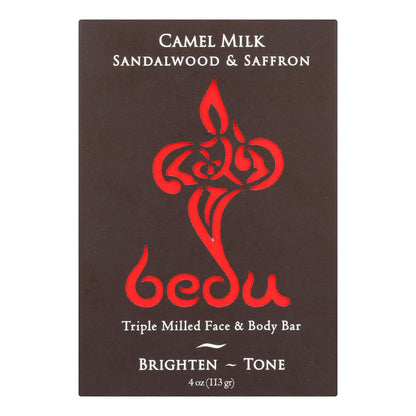 Bedu 6 Piece Face and Body Bar, Sandalwood and Saffron, 4 Ounce