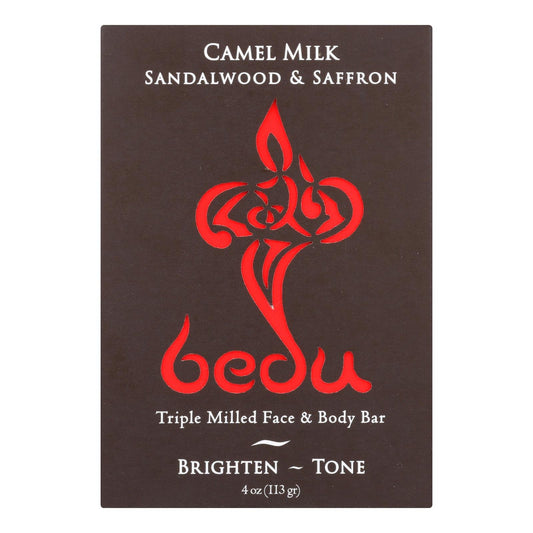 Bedu 6 Piece Face and Body Bar, Sandalwood and Saffron, 4 Ounce