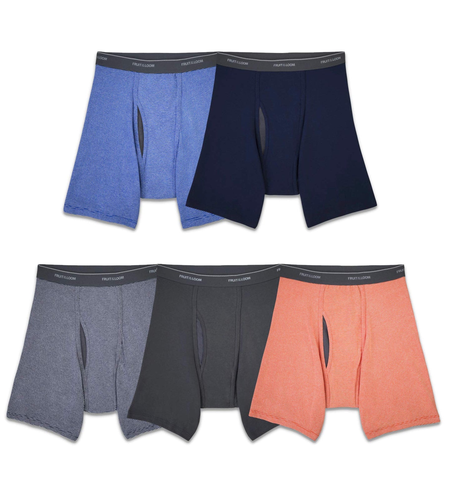 Fruit Of The Loom Mens Coolzone Boxer Brief 5 Pack, M, Assorted