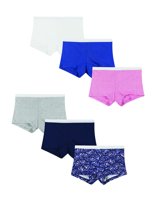 Hanes Womens Cotton Boy Brief Panties 6-Pack-7-Assorted