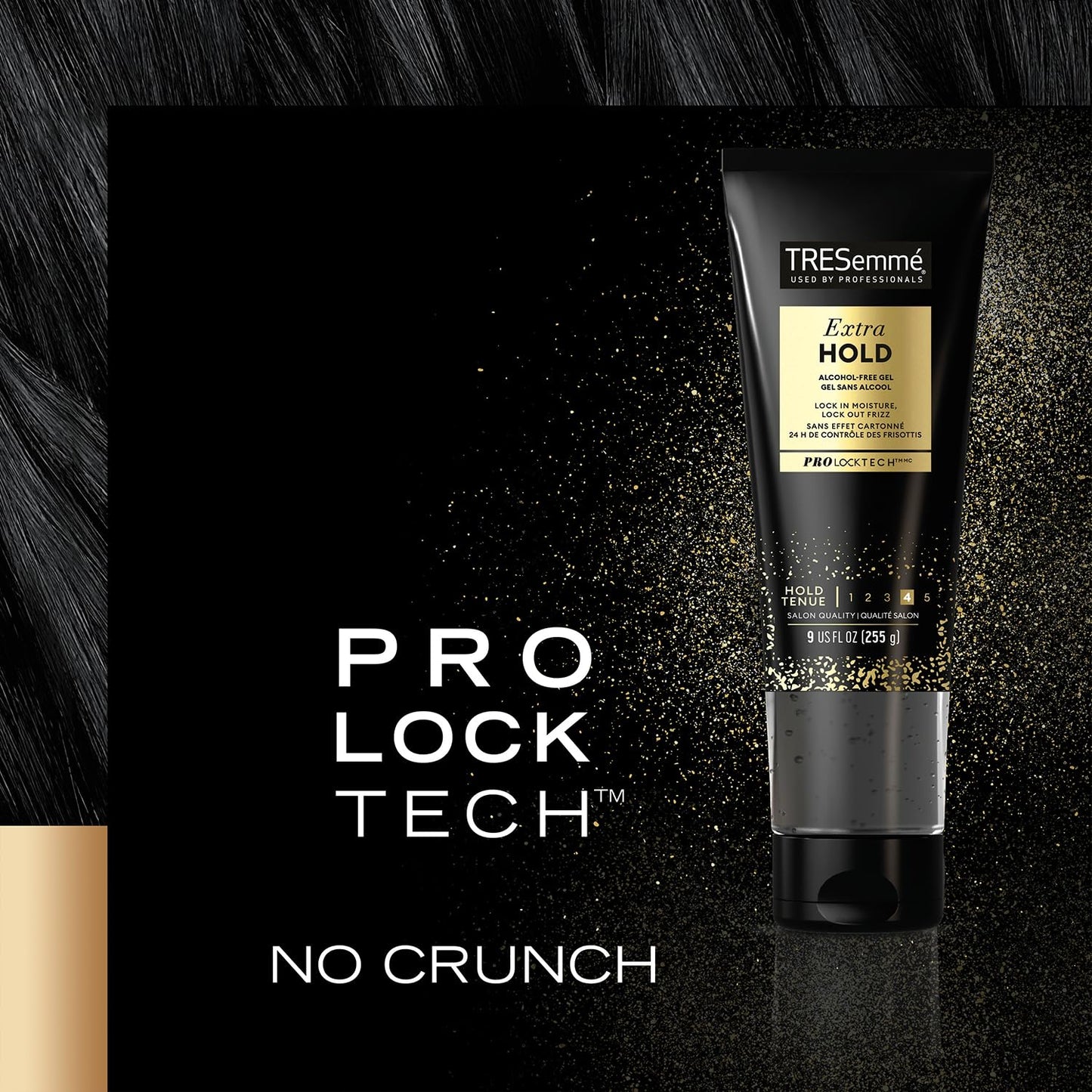 TRESemme Hair Gel with Vitamin B, Extra Hold Hair Gel, Protect Hair from Damaging Hair Dryer, Styling Tools & Appliances, Volumizing Hair Products with Frizz Control, 4 Tubes - 9 Oz. Ea.