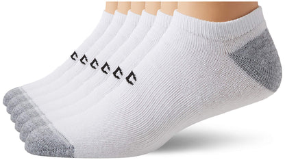 Champion Men's 6Pack Black & White No-Show Athletic Low Cut Socks, Shoe 6-12