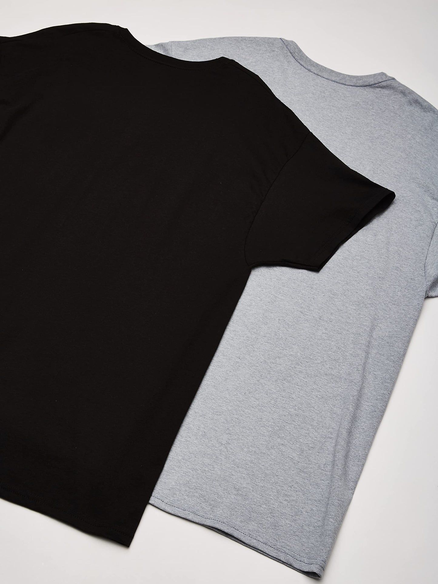 Hanes Men's 4-Pack Comfortsoft Dyed Crew, Black/Grey, X-Large