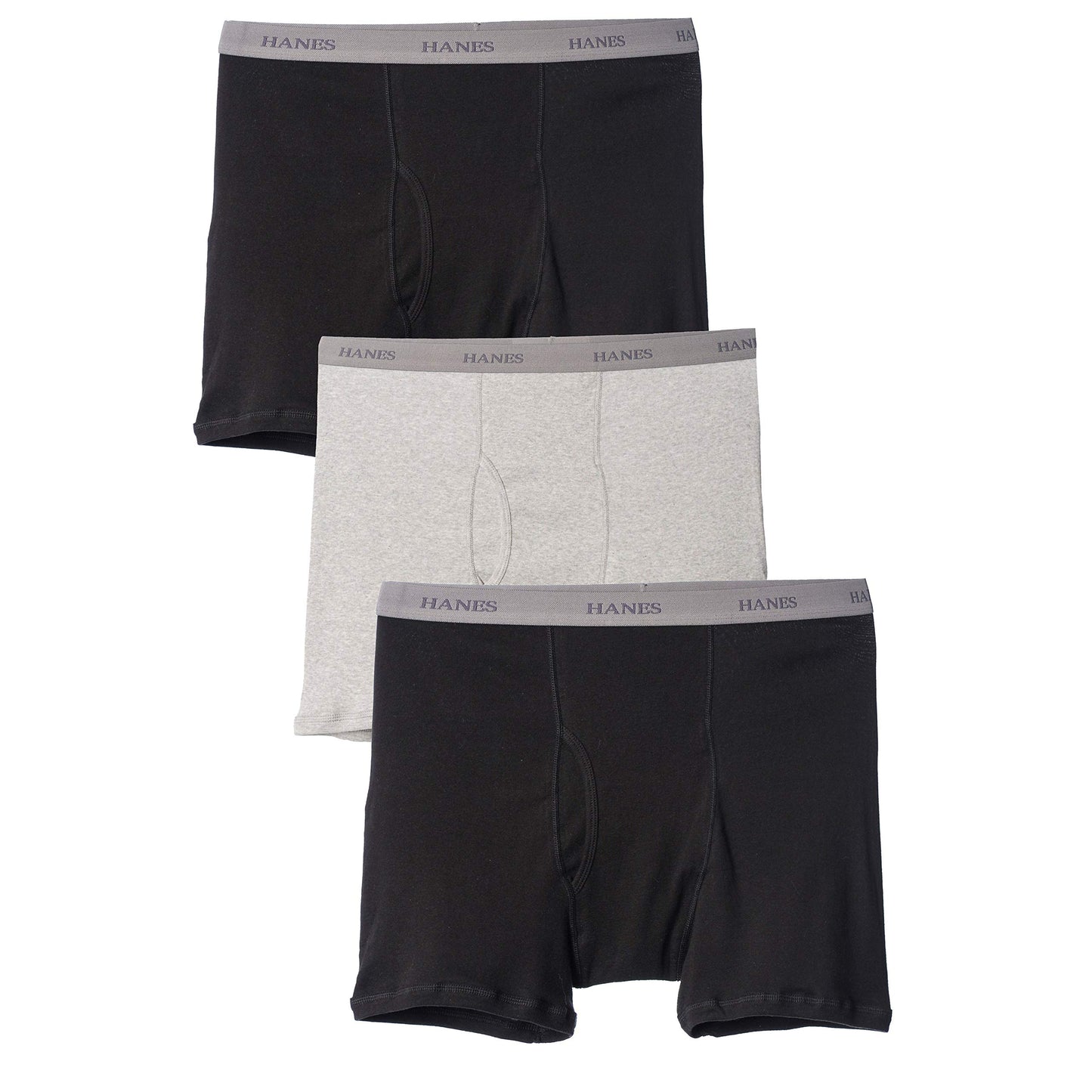 Hanes Men's Big and Tall Underwear Boxer Briefs (Pack of 3) 7XL