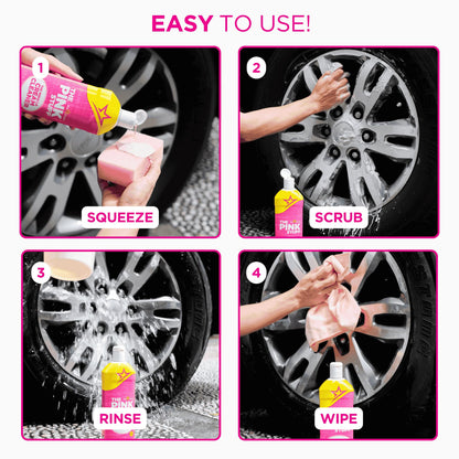 Stardrops The Pink Stuff Multi-Purpose Spray & Cream Cleaner Bundle - Tough on Stains, Gentle on Surfaces, All-Purpose Cleaning Solution (2-Pack)