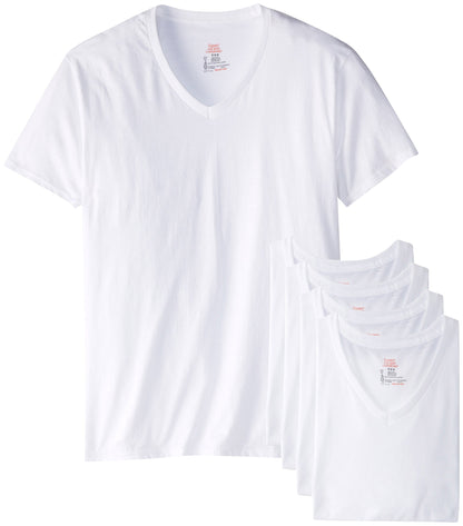 Hanes Ultimate Men's 6-Pack Best V-Neck T-Shirt, White, XX-Large