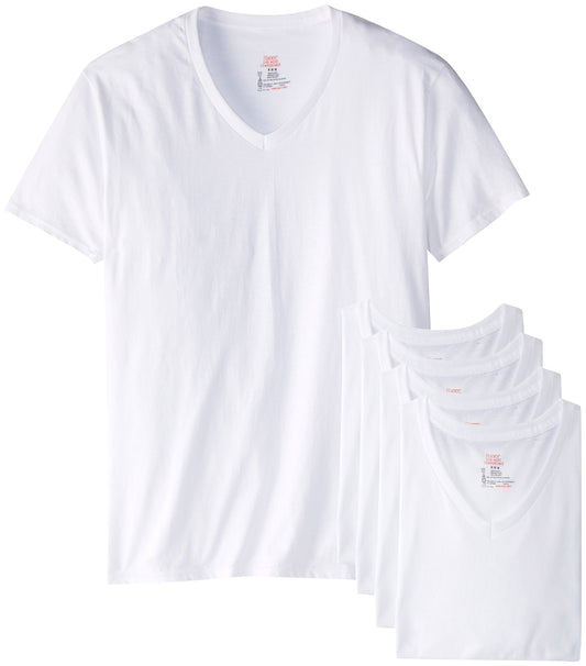 Hanes Ultimate Men's 6-Pack Best V-Neck T-Shirt, White, XX-Large