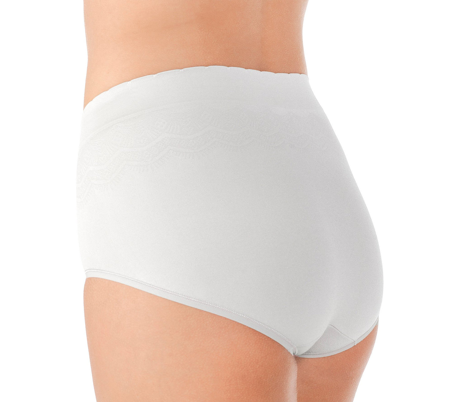Vanity Fair Women's No Pinch No Show Seamless Underwear (Retired Colors), Brief-Star White, 8