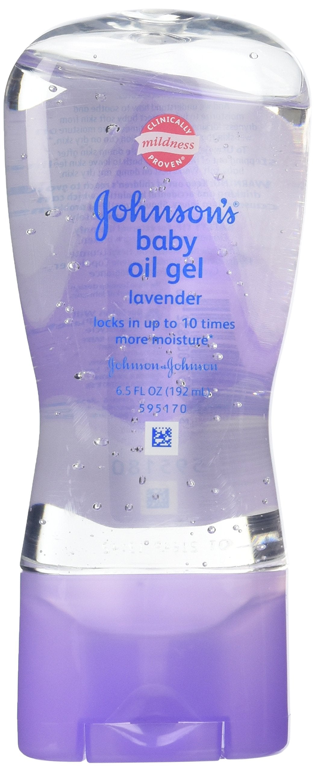 Johnsons Baby Oil Gel Lavender 6.5 Ounce (192ml) (3 Pack)