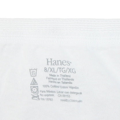 Hanes Women's Cotton Briefs (9, White)