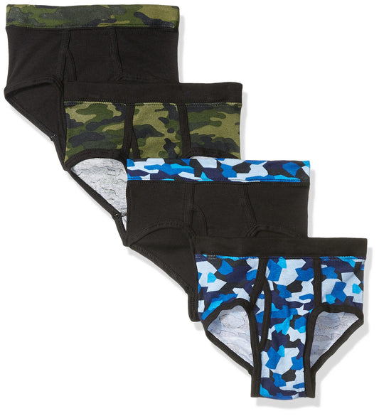 Hanes Big Boys Ultimate ComfortSoft Dyed Briefs 4-Pack, Assorted, S