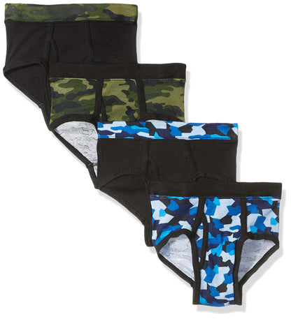 Hanes Big Boys Ultimate ComfortSoft Dyed Briefs 4-Pack, Assorted, S