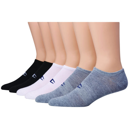 Champion Women's, Double Dry Socks, Crew, Ankle, and No Show, 6-Pack, White/Grey/Black, 5-9