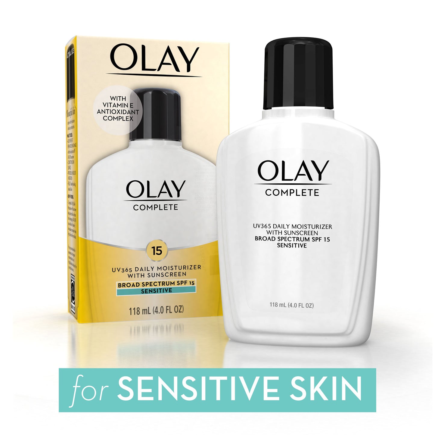 OLAY Complete All Day Moisturizer SPF 15, Sensitive 4 oz (Pack of 2)