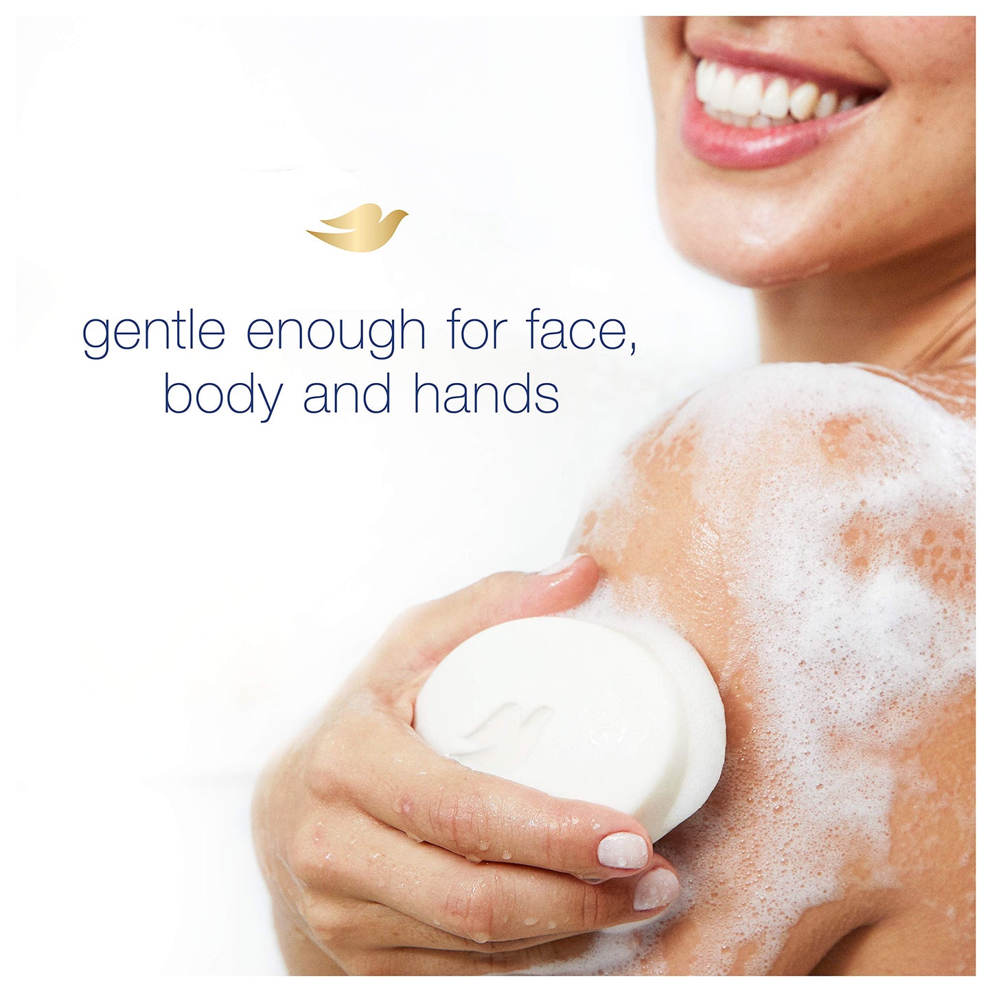 Dove Beauty Bar Gentle Cleanser gor Softer and Smoother Skin with 1/4 Moisturizing Cream White Effectively Washes Away Bacteria, Nourishes Your Skin, 4 oz, 2 Bars