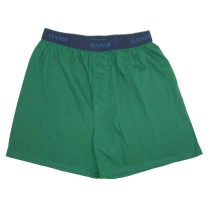 Hanes Boys' 3 Pack Ultimate Comfort Flex Solid Knit Boxer, Assorted, Medium