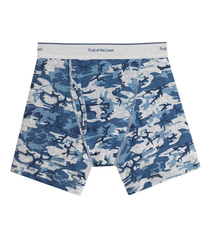 Fruit of the Loom Boys 5-Pack Print/Solid Boxer Brief, XL, Assorted Print/Solid