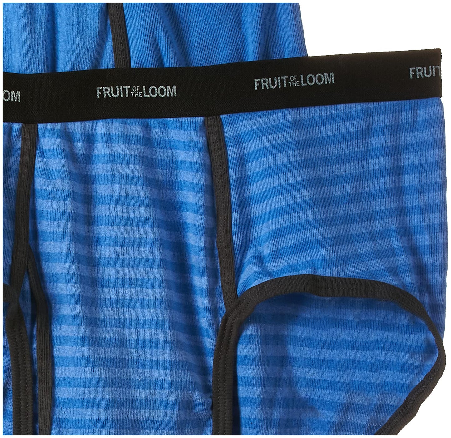 Fruit of the Loom Men's Big Stripe Solid Brief - Colors May Vary, Assorted, XX-Large(Pack of 5)