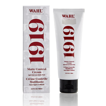 Wahl Professional - 1919 Matte Control Hair Cream - Hair Styling Cream for Men and Women - Travel Size - 3.4 oz