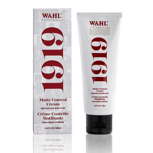 Wahl Professional - 1919 Matte Control Hair Cream - Hair Styling Cream for Men and Women - Travel Size - 3.4 oz