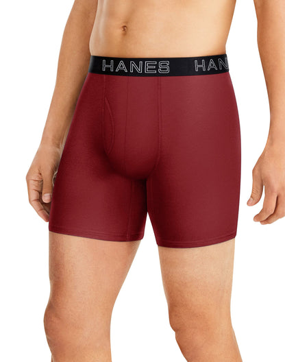 Hanes Ultimate Men's Total Support Pouch Boxer Brief, Assorted Dyed, X Large