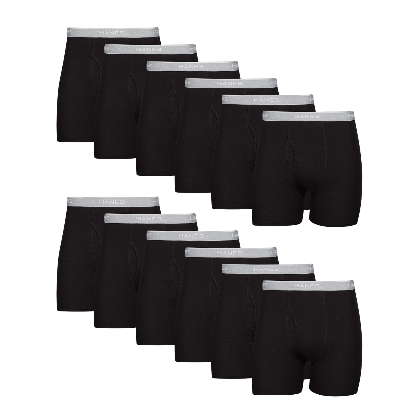 Hanes Men Boxer Briefs, Cool Dri Moisture-Wicking Underwear, 5 Pack - Multicolor, 3X-Large