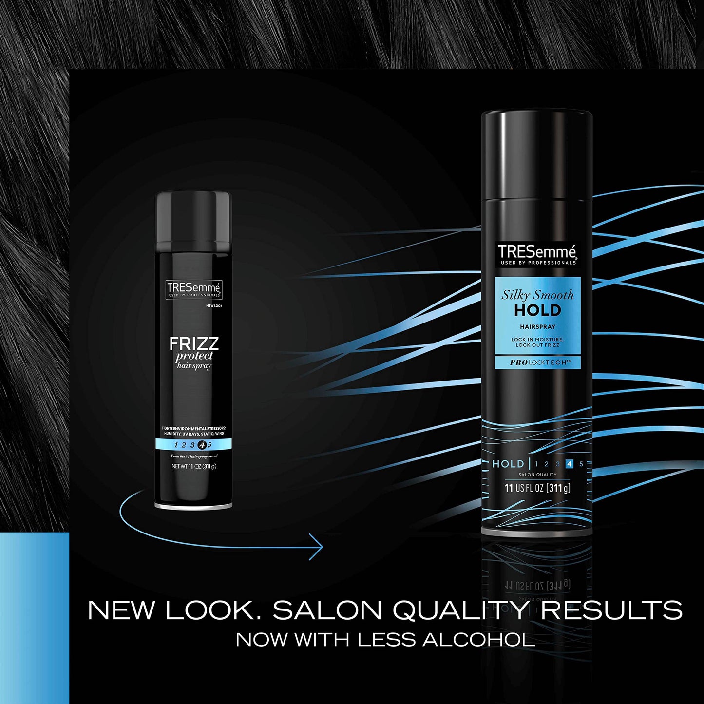 TRESemmé Silky Smooth Hold Hairspray Pack of 6 for 24-Hour Frizz Control & All-Day Humidity Resistance 11 oz