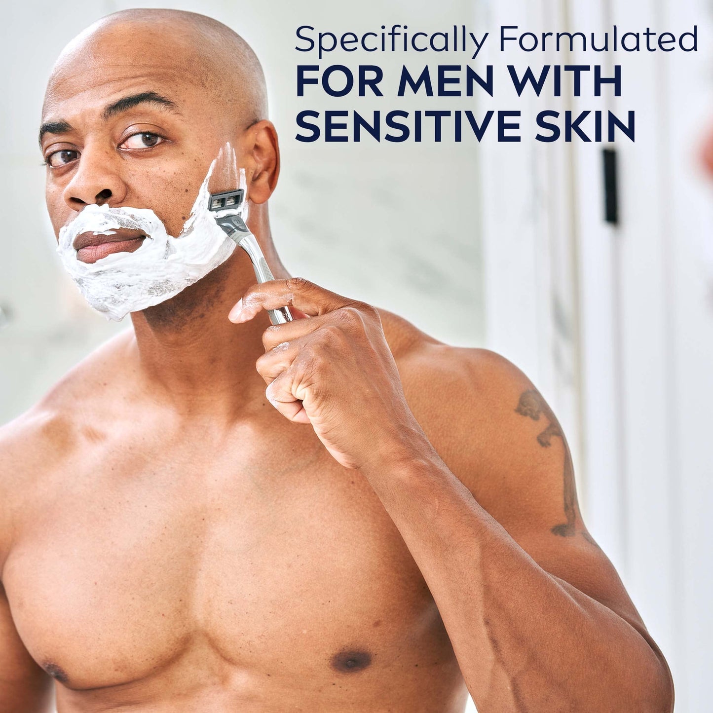 NIVEA MEN Sensitive Shave Gel with Vitamin E, Soothing Chamomile and Witch Hazel Extracts, 7 Oz Can