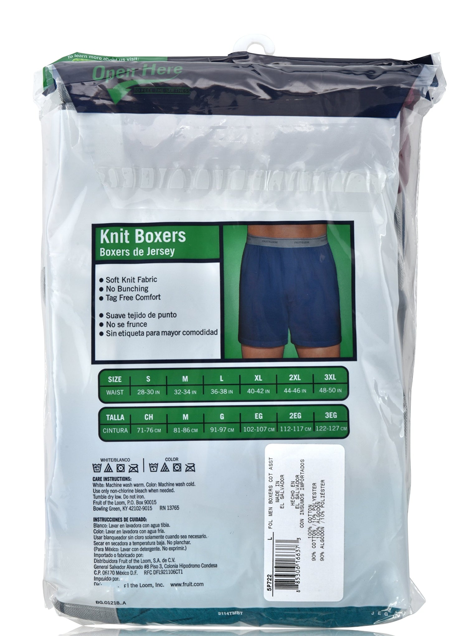 Fruit of the Loom Men's Soft Stretch-Knit Boxer Multipack (Random Colors, XX-Large)