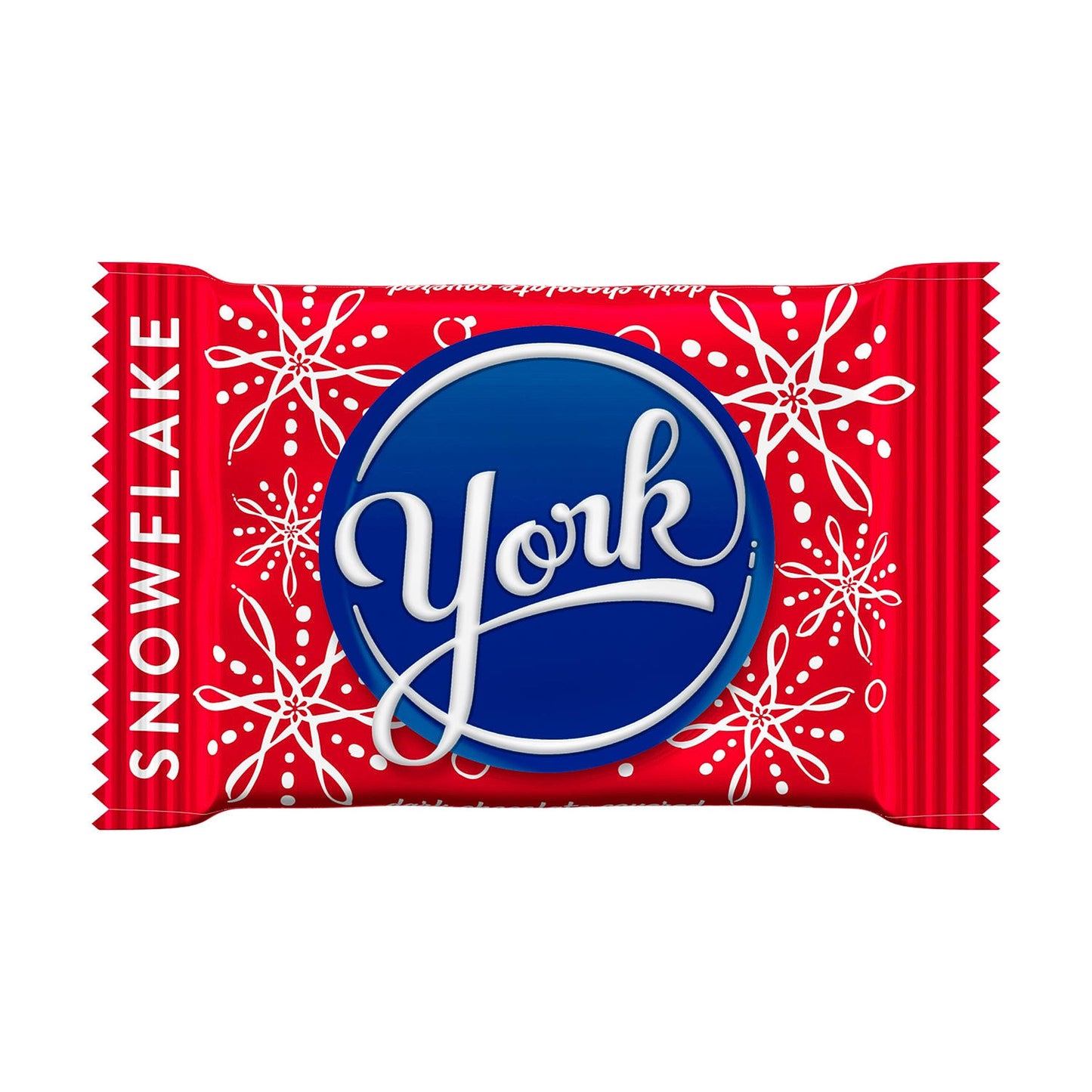 YORK Dark Chocolate Peppermint Patties Snowflakes, Christmas Stocking Stuffer Candy Bag, 9.6 oz