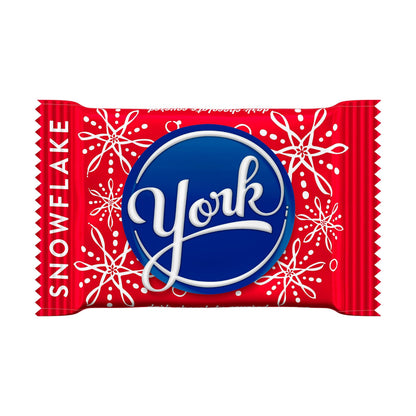 YORK Dark Chocolate Peppermint Patties Snowflakes, Christmas Stocking Stuffer Candy Bag, 9.6 oz
