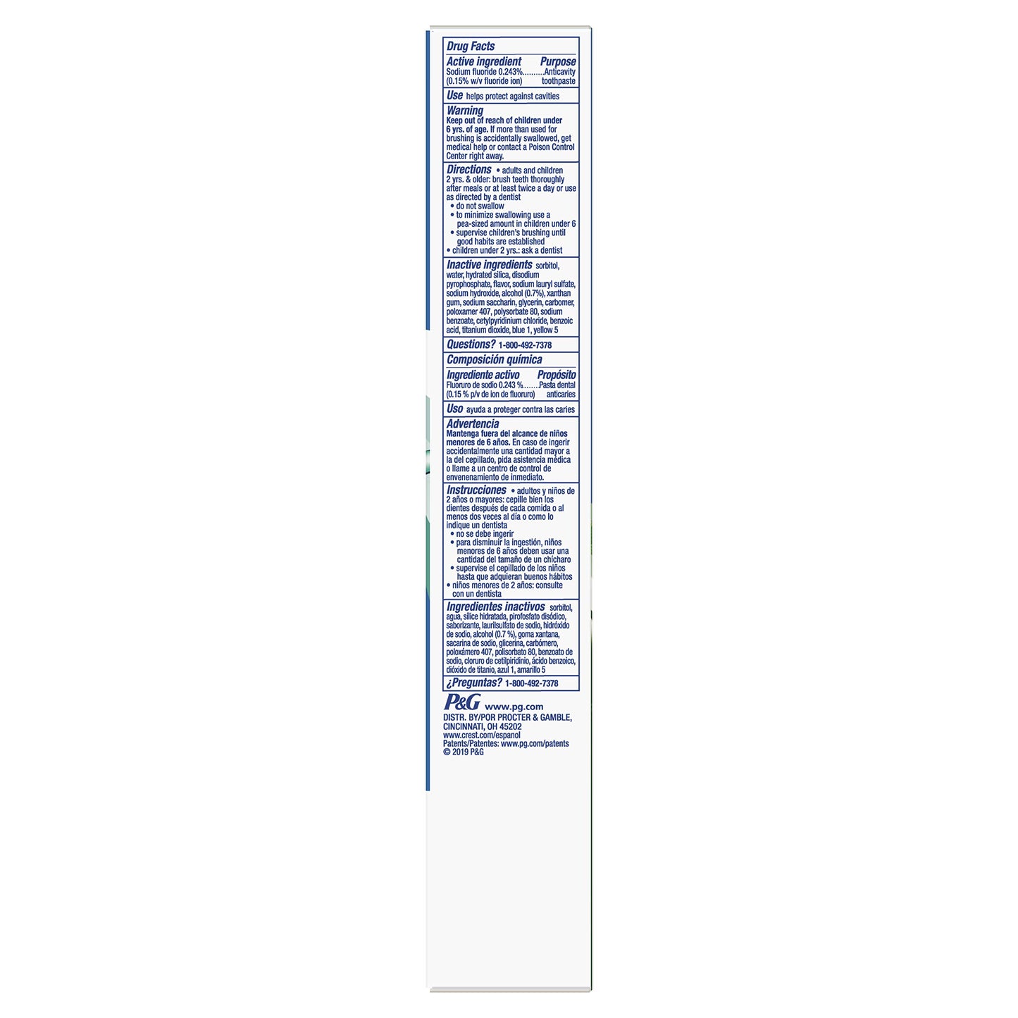 Crest +X 40mm Outlast Complete Whitening Toothpaste, Mint, 5.4 Oz, Pack Of 2, 4.050 Lb (Pack Of 2)