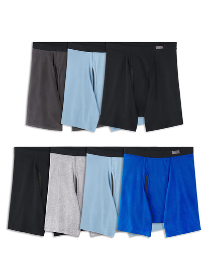 Fruit of the Loom mens Coolzone (Assorted Colors) Boxer Briefs, 6 Pack - Stripe/Solid, 3X-Large US