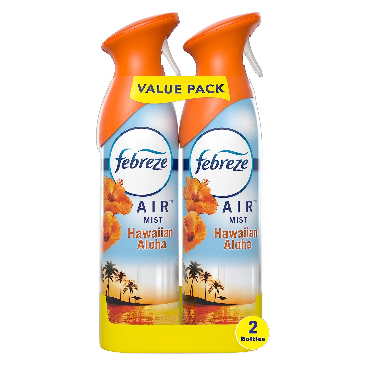 Febreze Odor-Eliminating Air Freshener, Hawaiian Aloha, Pack of 2, 8.8 oz each
