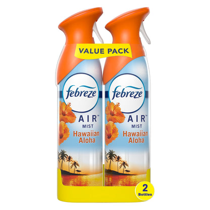 Febreze Odor-Eliminating Air Freshener, Hawaiian Aloha, Pack of 2, 8.8 oz each