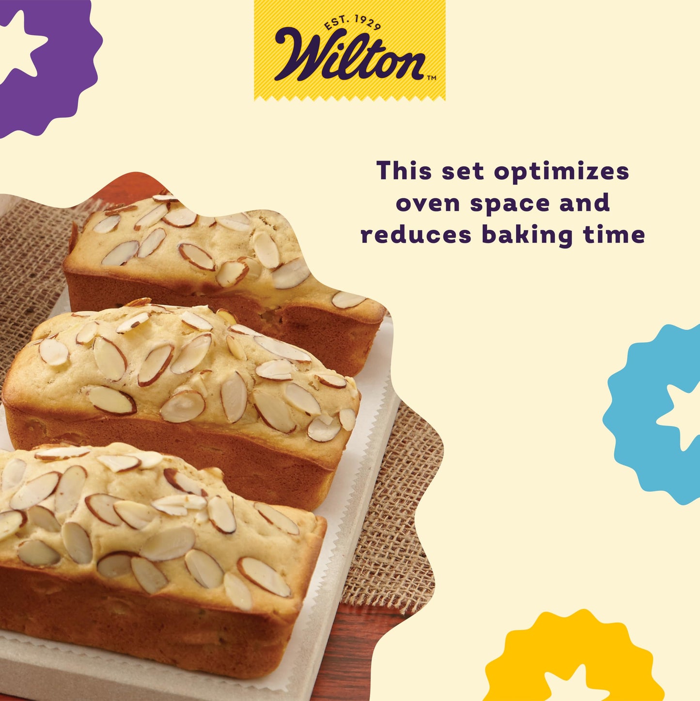 Wilton Recipe Right Non-Stick Mini Loaf Pan Set, Small Loaf Pans for Baking, 3-Piece Cookware Set, 5.75 x 3 in., Steel