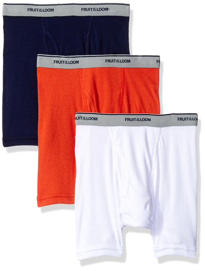 Fruit of the Loom Big Boys' Print And Solid Boxer Brief ,Multi,XL (18-20)