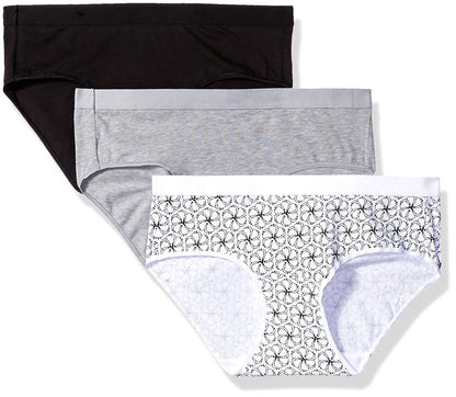 Hanes Ultimate Women's 3-Pack X-Temp Hipster Panties, Assortment B2, 7