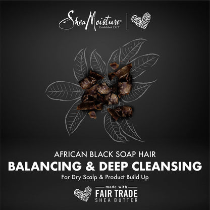 SheaMoisture African Black Soap Bamboo Charcoal Balancing Conditioner, 13 Fluid Ounce