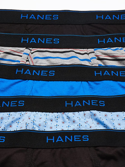 Hanes Men's 5-Pack ComfortBlend Dyed Brief with FreshIQ, Assorted, X-Large
