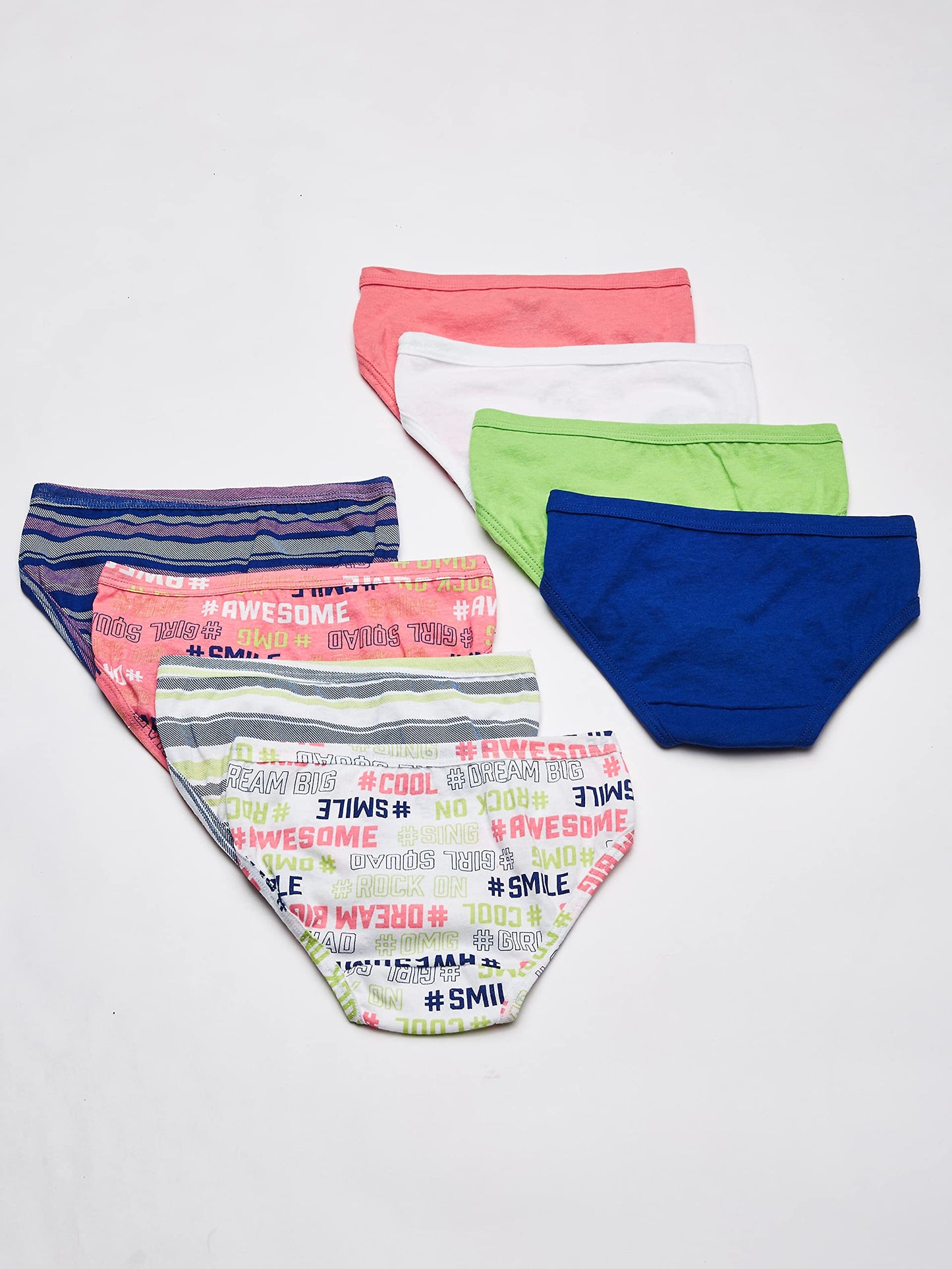Fruit of the Loom girls Cotton Underwear, Assorted Multipacks (Packs 22 & 24) Underwear, 24 Pack - Hipster Fashion Assorted, 8 US