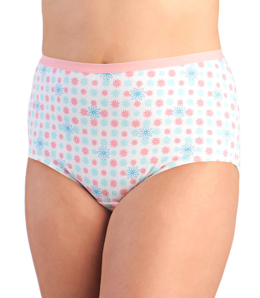 Fruit Of The Loom Womens 3 Pack Cotton Brief Panties, Assorted, 11