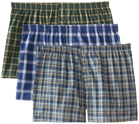 Fruit of the Loom Men's BigMan Woven Boxer, Assorted, 5XB(Pack of 3)