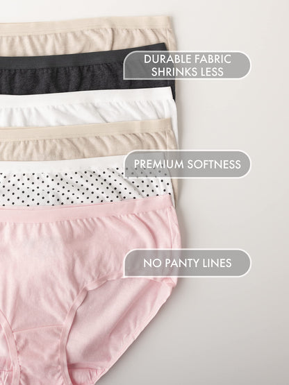 Fruit of the Loom womens Premium Underwear (Ultra Soft & Breathable) Briefs, Ultra Soft - Brief Fashion Assorted, 10 US